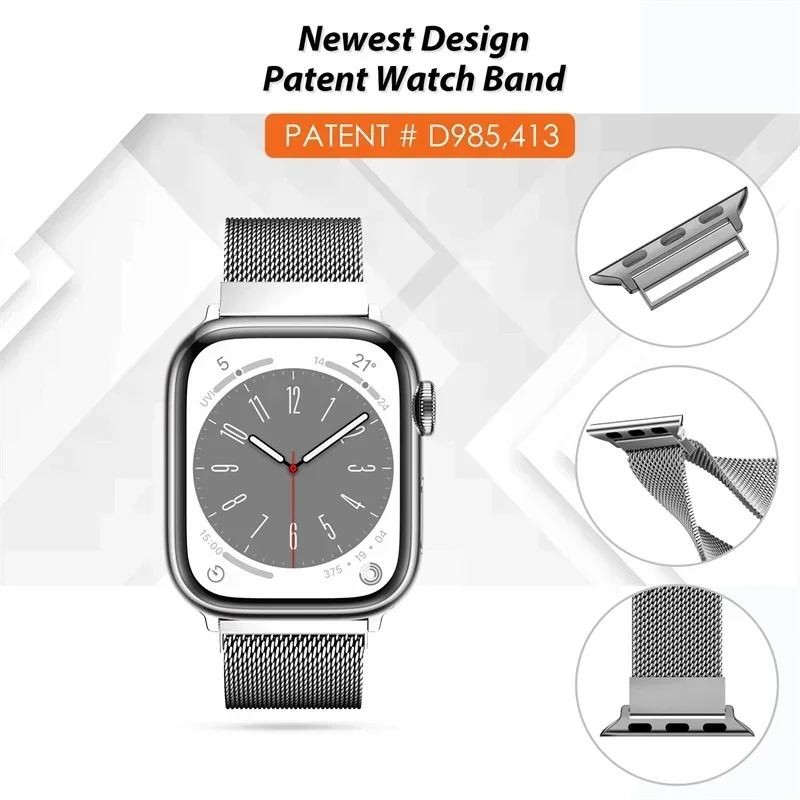 Milanese lus voor Apple Watch  - Smartwatch Watch Accessories For Women recensie en prijs