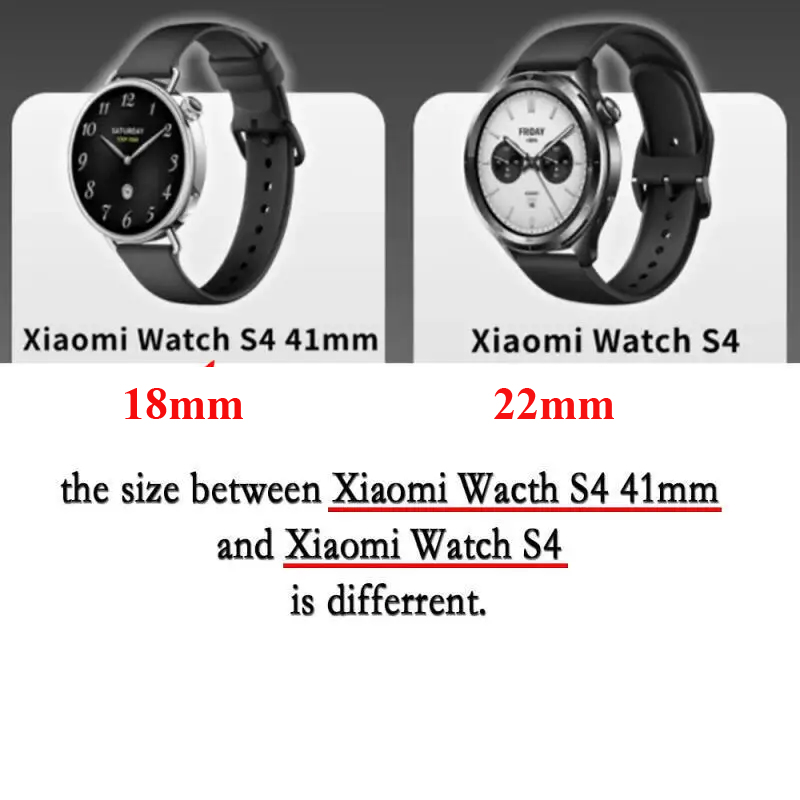 20 22 mm 18 mm leer + silicone - Xiaomi Smartwatch S4 Accessories recensie en prijs
