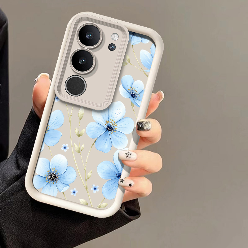 Blauwe telefoonhoes met bloeme - Vivo X200 recensie en prijs